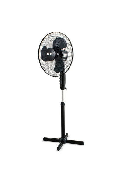 Zass Ventilator cu picior ZF 1604, 45W, Negru/Gri