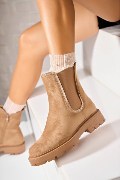 Joana Ghete Dama Imblanite Camel din Piele Ecologica Intoarsa Khaliya