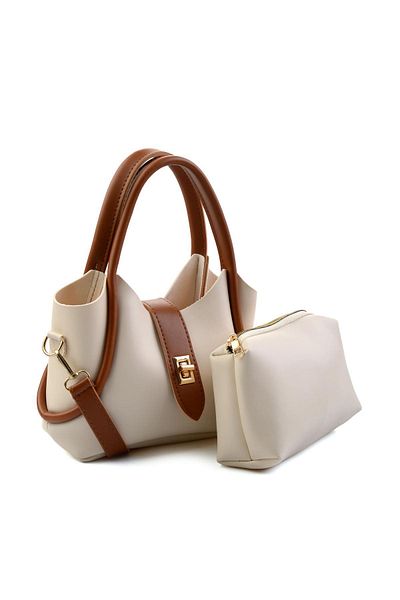 Bambi Γυναικεία τσάντα ώμου Cream Tan C06572023109