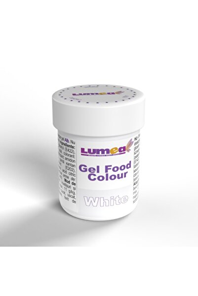 Lumea Colorant alimentar gel Alb, 30g -