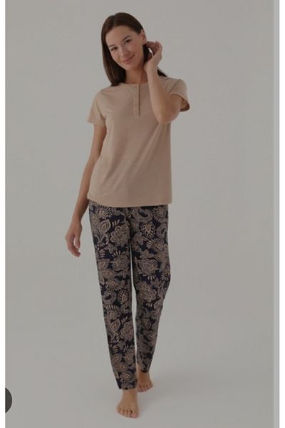 KÜBRAHOME'S P8796 Pajama Set Mink Size:L