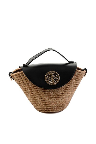 Bambi Black Patterned Women's Messenger Bag C06619105928