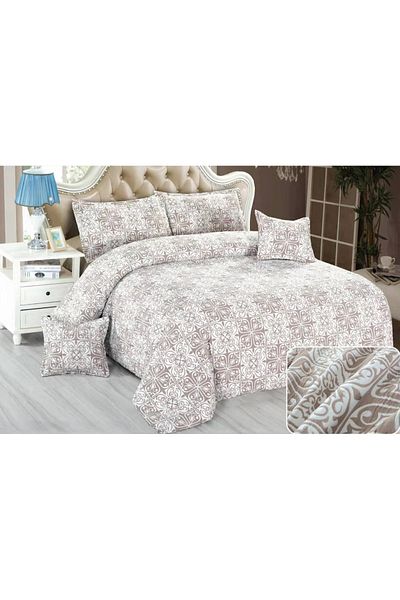 CHIRASO CHIRASO Linen, Crepe Muslin, Microfiber, Sheet 220x240 cm, Duvet Cover, 4 Pillowcases