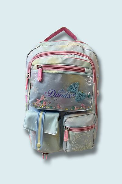 Karakedi Blue Kawai Multi-Pocket Daodx School Backpack