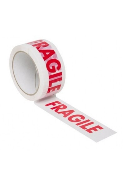 PROCART Fragile print adhesive tape, roll 50mm x 66m, acrylic adhesive, packaging and parcel marking