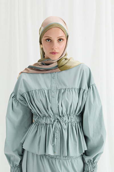 cs camellia scarf Şal Tulipano Kraş - Olive