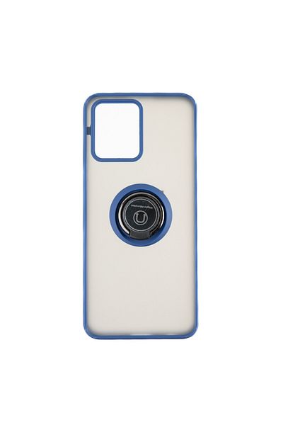 OEM Capac Protectie Spate Colectia Soft Shape With Ring Compatibil Cu Oppo 8 Pro 5G - Albastru