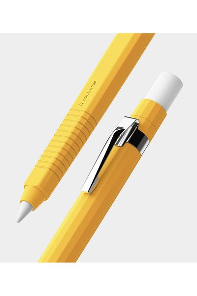 Ringke Apple Pencil (2nd generation) & Apple Pencil Pro | Silicone Drafting Pencil Case Cover | Yellow