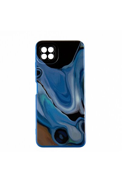 OEM Capac Protectie Spate Colectia Soft Waves Compatibil Cu Samsung Galaxy A22 5G - Albastru