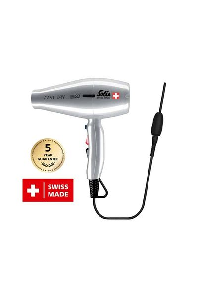 SOLİS Professional hair dryer, Solis, Fast Dry 360° Ionic, 2200 W, stainless steel