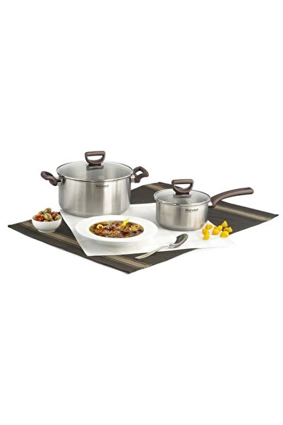 RONDELL Cratita cu capac Fest RD-1322, 20 cm 2.8 l, Otel inoxidabil Gri