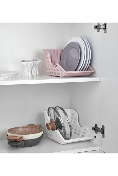 FERAH PLASTİK Organizator pentru farfurii și capacul dulapului - Coș de organ...