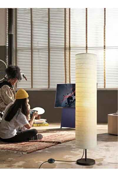 Taimi Pack Of 2 Stand Lamp for Living Room with Lamp Shade Beige Floor Lamps