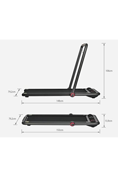 Kingsmith Electric treadmill Treadmill TRK12F, speed 0.8-12 km/h, Bluetooth (Silver)