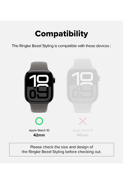 Ringke Apple Watch 10 42 mm Case Cover | Bezel Styling | 42-01