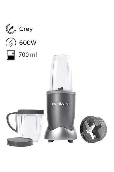 Nutribullet 5‑Piece High‑Speed Blender/Mixer System – 700 ml, 600 W (Grey)