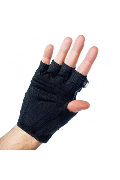 Pegas Cycling Gloves with LED Signal, Yellow, Size M