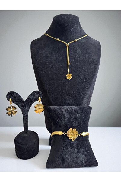 Constanza Exclusive Dört Yapraklı Paslanmaz Çelik Yonca Set 0021