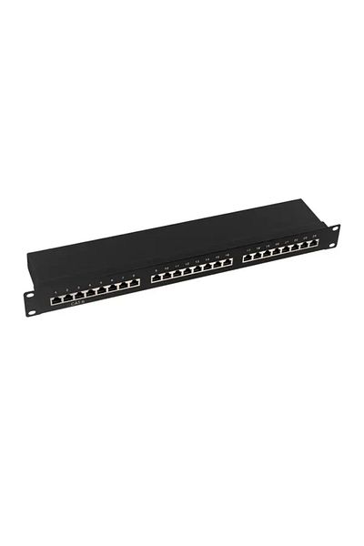 LogiLink Patch Panel NP 0055, 24 Ports, STP, Cat 6, 1U for Rack 19″
