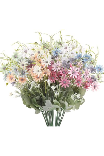 Artificiale Rolio Set 6 Pachete de Flori Artificiale Colorate, Rezistente la ...