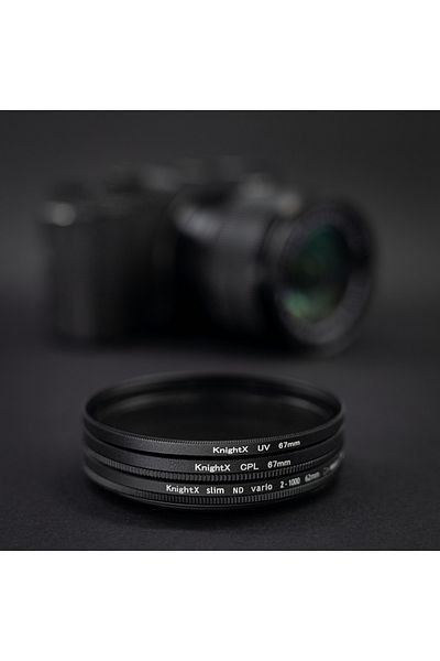 KnightX UV, CPL, ND2-ND1000 Vario Set, Creative, 49mm + Case & Cloth GIFT