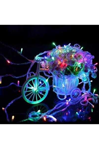 SDX Market Instalație de Crăciun cu baterii, 1 m, 10 LED-uri, efecte luminoas...