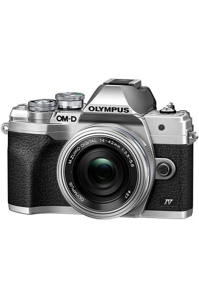 Olympus Aparat foto mirrorless E-M10 Mark IV + obiectiv M.Zuiko Digital ED 14-42mm F3.5-5.6 EZ (zoom Pancake)