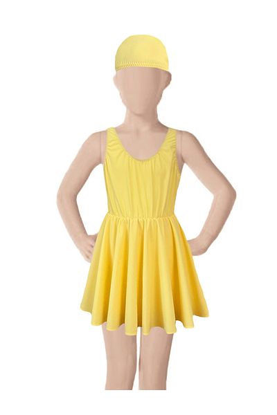 By Piera Girl's Skirted Swimmer Swimsuit