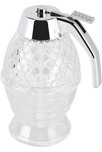 Biki موزع عسل 200 مل، وعاء عسل أكريليك بدون تقطير