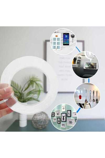 PROCART Double-sided nano tape, transparent, reusable, roll 30 mm x 3 m, thickness 1 mm