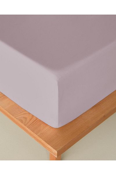 English Home Novella Premium Soft Cotton Double Fitted Sheet 160X200 cm Lilac (4.08.2025)