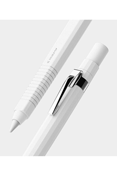Ringke قلم Apple Pencil (الجيل الثاني) وقلم Apple Pencil Pro | غطاء سيليكون لأقلام الرسم | أبيض