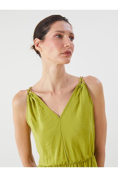 LC Waikiki New Season V-Neck Waist Dress - S5Q729Z8