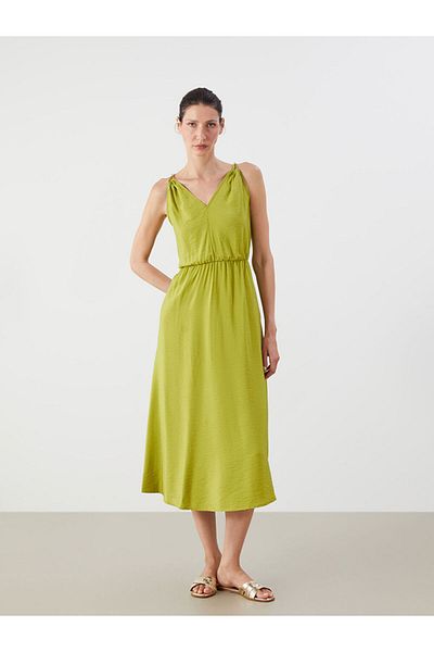 LC Waikiki New Season V-Neck Waist Dress - S5Q729Z8