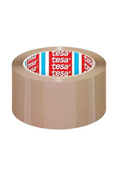 Tesa Brown adhesive tape, 48mm x 66m, synthetic rubber base, scotch roll
