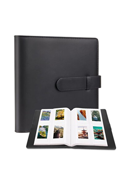 O Ozone ألبوم صور بـ ٢٥٦ جيبًا لكاميرا فوجي فيلم إنستاكس ميني | ألبوم صور بغطاء جلدي | إنستاكس ميني ١٢