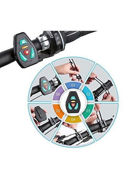 Pegas Geantă de șa cu semnal luminos, gri/albastru