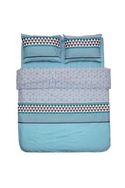 Heinner Double Bed Linen HR-4BED-132-CLR, 4 pieces (Blue)
