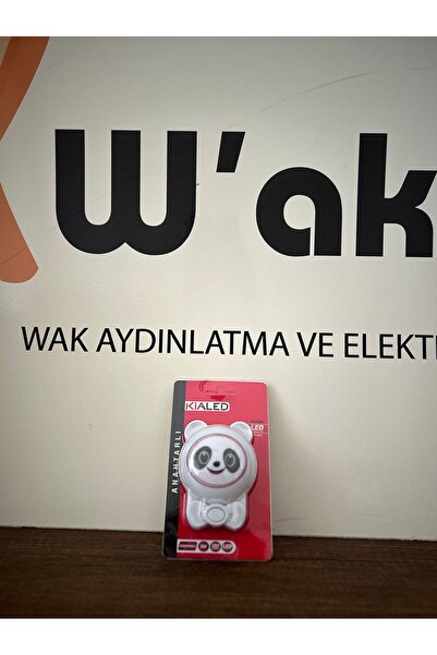 kialed FİŞLİ ANAHTARLI PANDA GECE LAMBASI