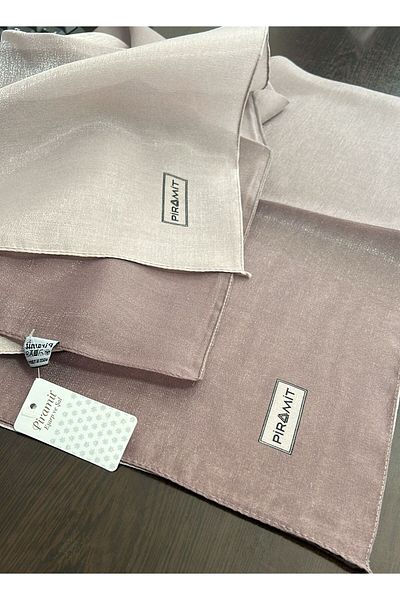 PİRAMİT Evening Dress Glitter Degrade Scarf
