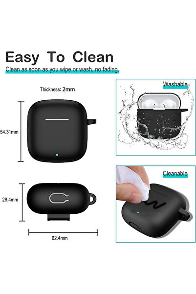 O Ozone Huawei FreebudsSE 3 / SE 2 Gen Case Cover with Carabiner| Silicone Series | White