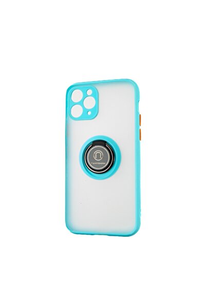 OEM Capac Protectie Spate Colectia Soft Shape With Ring Compatibil Cu iPhone 12 Pro - Albastru Deschis