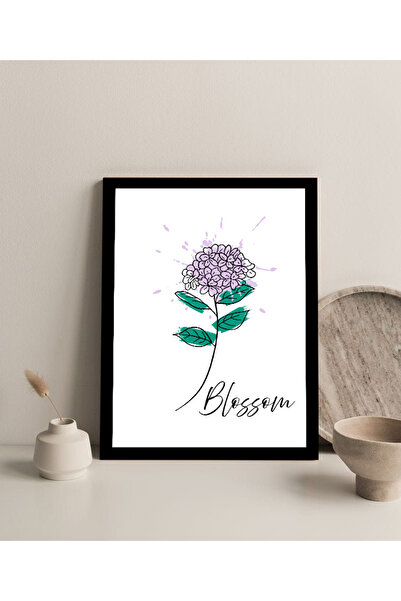 Harikabirev Tablou MDF cu aspect fără cadru (hortensie) liliac | ÇTKMDF