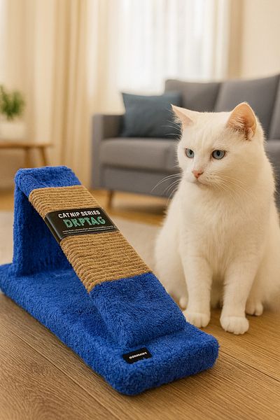 EMSE Luxury Cat Scratching Board Velsoft Fabric Scratching