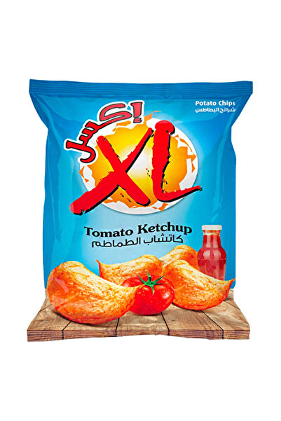 XL رقائق البطاطس بنكهة الكاتشب والطماطم، 21 غرام