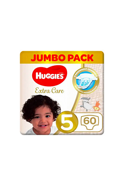 Huggies Huggies Extra Care Baby Diapers, Size 5, 12-22 Kg, Jumbo Pack, 60 Dia...