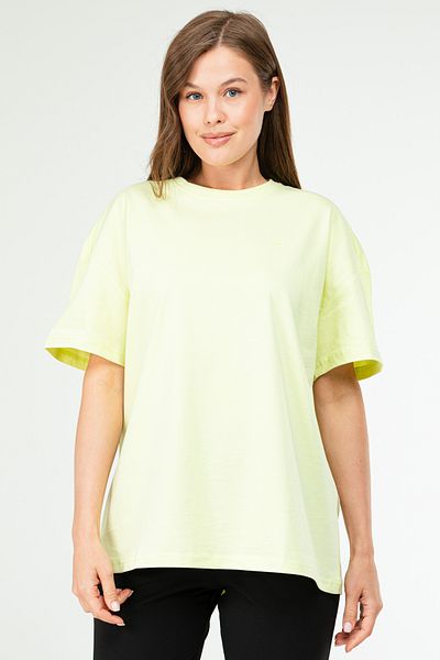 speedlife ΑΝΟΙΧΤΟ ΠΡΑΣΙΝΟ Oversize Basic 100% βαμβακερό γυναικείο μπλουζάκι με κοντό μανίκι SF0756