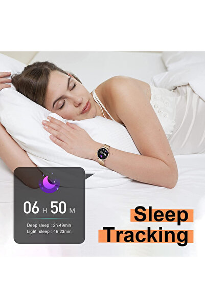 Smart Vibe DT™ WATCH3 MINI - SmartWatch με Bluetooth Κλήσεις, Φωνητικός Βοηθός, 24/7 Σύστημα Παρακολούθησης Φυσικής Κατάστασης/Υγείας, Χρυσό