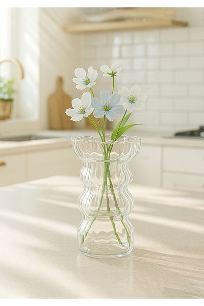 HOMİNG Βάζο Μίνι Γυάλινο Γλάστρα Σόλα 13 cm 242135