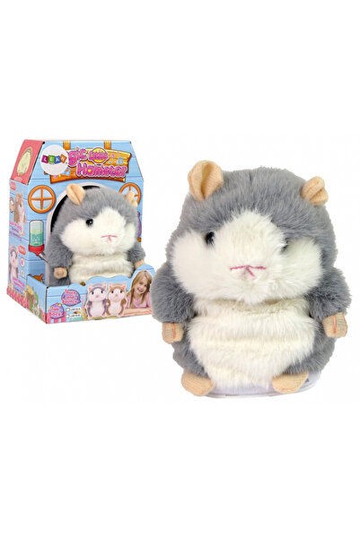 REBELS Hamster maro de pluș interactiv care repetă cuvinte